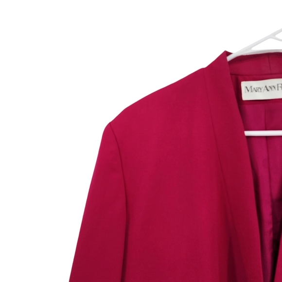 Mary Ann Restivo Vintage Women's 100% Pure Wool Lined Blazer Suit Jacket - 14 - Picture 2 of 8